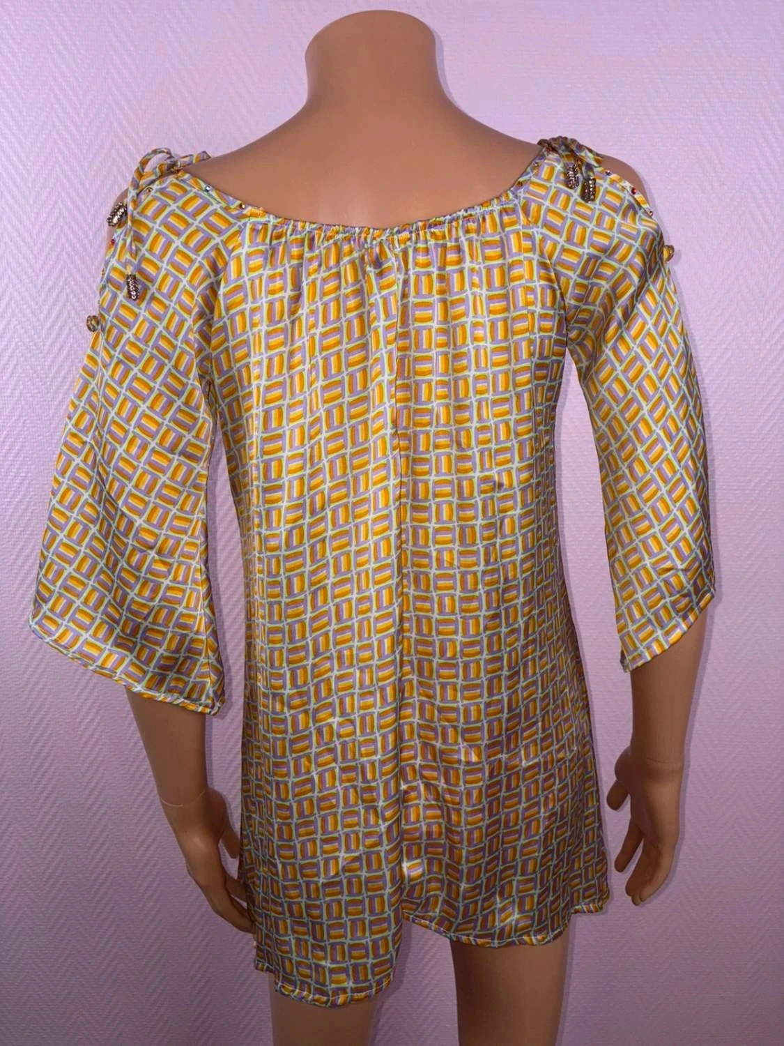 Lichte zomer blouse voor dames maat 36 met steentjes – photo 10